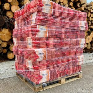 Pallet of Net Bagged Irish Softwood Firewood